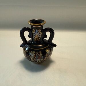 Black and Gold Decorative Vase